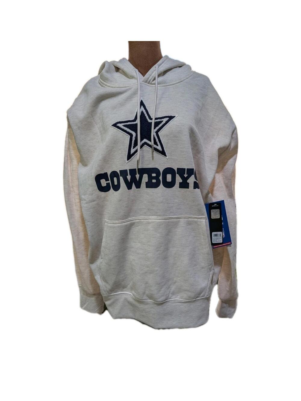 NWT NFL Dallas Cowboys Hoodie Men XL Ivory NFL Pullover Hooded Sweatshirt